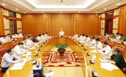 Tổng Bí thư Nguyễn Phú Trọng chủ trì họp Thường trực Ban Chỉ đạo Trung ương về phòng, chống tham nhũng