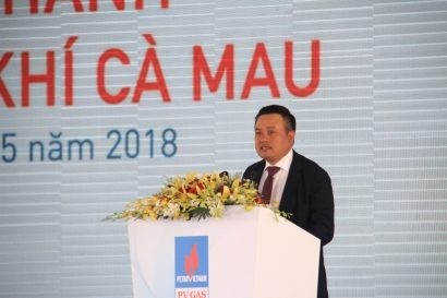  Chủ tịch HĐTV Tập đoàn Dầu khí Việt Nam Trần Sỹ Thanh phát biểu tại buổi lễ