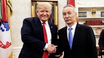  Tổng thống Mỹ Trump và Phó thủ tướng Trung Quốc Lưu Hạc