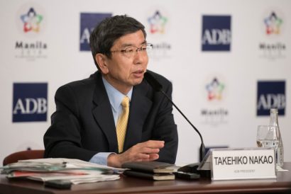 Chủ tịch ADB Takehiko Nakao tại buổi họp báo trong khuôn khổ hội nghị thường niên ADB lần thứ 51 - Ảnh: ADB