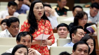  Đại biểu Nguyễn Thị Thủy (Đoàn Bắc Kạn). Ảnh: Quân Minh