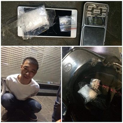  141 lật tẩy chiêu giấu ma tuý trong mũ bảo hiểm