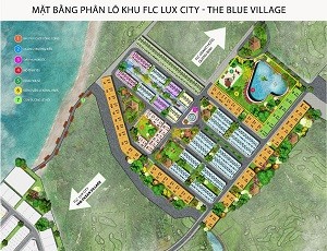 Mặt bằng phân khu tiểu khu FLC Lux City – The Blue Village