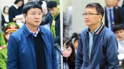 Ông Đinh La Thăng (trái) đã bị kết án trong 2 vụ án và mất quyền ĐBQH. Ông Trịnh Xuân Thanh (phải) đã bị kết 2 án tù chung thân 