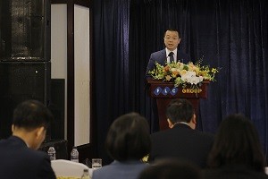  Tổng Giám Đốc Trần Quang Huy báo cáo về hoạt động KD năm 2017 và kế hoạch năm 2018