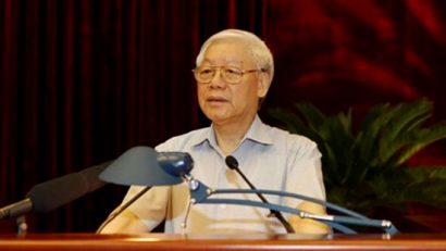  Tổng Bí thư Nguyễn Phú Trọng, Trưởng ban Chỉ đạo Trung ương phát biểu kết luận tại Hội nghị