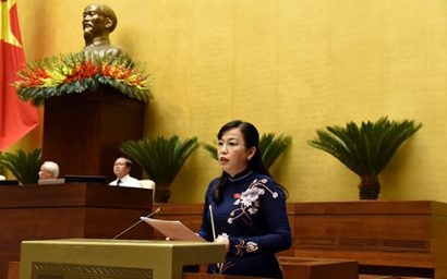  Ủy viên UBTVQH, Trưởng ban Dân nguyện Nguyễn Thanh Hải trình bày Báo cáo kết quả giám sát việc giải quyết kiến nghị của cử tri gửi đến Kỳ họp thứ Tư, QH Khóa XIV