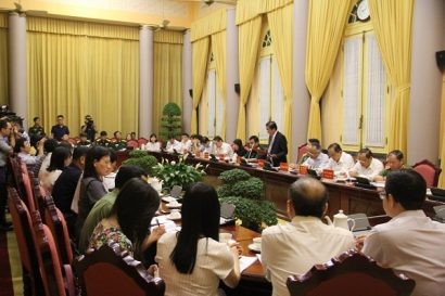  Quang cảnh buổi họp báo