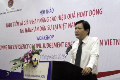 Ông Nguyễn Văn Sơn, Phó Tổng cục trưởng Tổng Cục Thi hành án dân sự