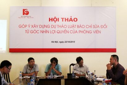 Nhiều Nhà báo đã tham dự các hội thảo của Viện Nghiên cứu Truyền thông phát triển để góp ý sửa đổi Luật Báo chí.