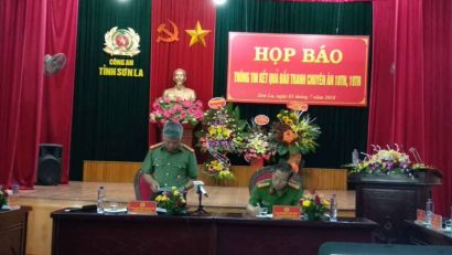 Sơn La họp báo vụ tiêu diệt 2 trùm ma túy tại Lóng Luông