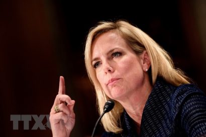  Bộ trưởng An Ninh Nội địa Mỹ Kirstjen Nielsen. (Ảnh: AFP/TTXVN)