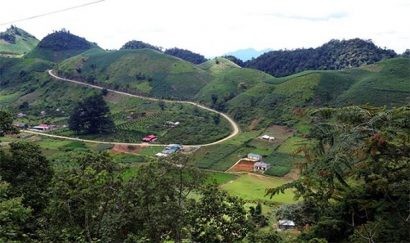  Bản Tà Dê nhìn từ trên cao.