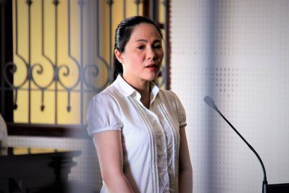 Bùi Phương Thảo tại phiên xét xử sơ thẩm.