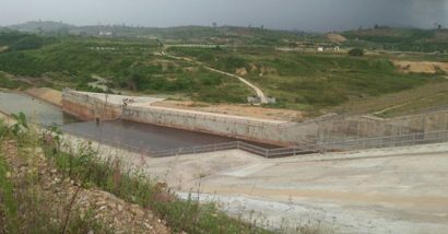 Một góc trong dự án Hồ thủy lợi Krông Pắk Thương