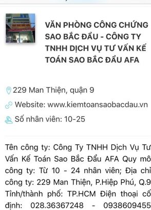 Thông tin về phòng công chứng hành nghề trái phép. (Ảnh: Báo Pháp luật TP.HCM).