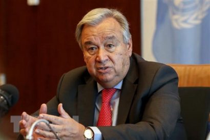  Tổng thư ký LHQ: Tham nhũng có thể là "ngòi nổ" cho xung đột Tổng thư ký Liên hợp quốc Antonio Guterres. (Nguồn: THX/TTXVN)