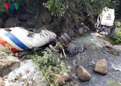 Hiện trường vụ tai nạn. Ảnh: VOV