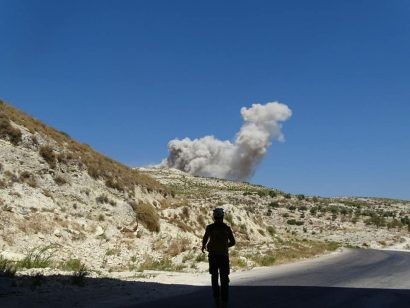  Những hình ảnh được chụp lại trong thởi điểm Nga không kích. 