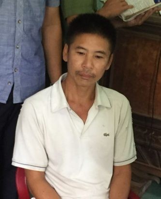 Đối tượng Nguyễn Trung Trực khi bị công an bắt giam vào tháng 8/2017.