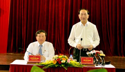  Chủ tịch nước Trần Đại Quang phát biểu tại buổi làm việc