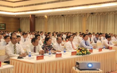 Các đại biểu dự Hội nghị sơ kết 2 năm thực hiện Chỉ thị 05 của Bộ Chính trị tại Đảng ủy Khối doanh nghiệp TƯ.