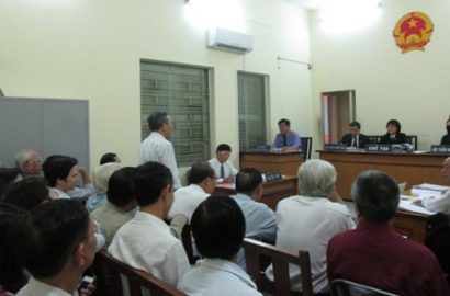 Quang cảnh một phiên tòa xét xử vụ án hành chính ở TP.HCM (ảnh minh họa)