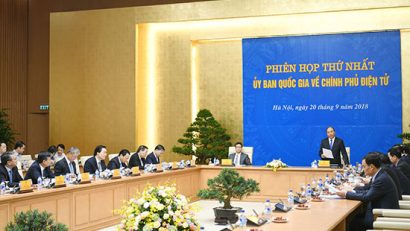  Quang cảnh Phiên họp thứ nhất Ủy ban Quốc gia về Chính phủ điện tử