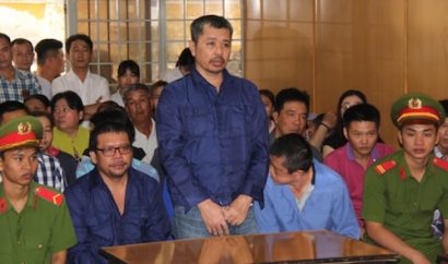 Các bị cáo tại tòa.