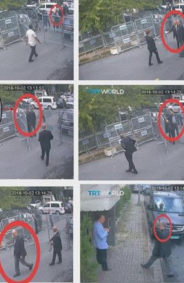 Hình ảnh camera cho thấy nhà báo Jamal Khashoggi tiến vào lãnh sự quán Saudi và biến mất.