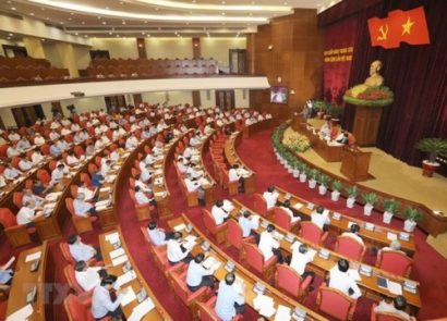  Toàn cảnh phiên thảo luận của Hội nghị Trung ương 8. Ảnh: TTXVN