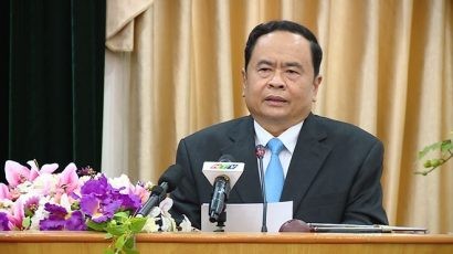 Ông Trần Thanh Mẫn phát biểu tại hội nghị