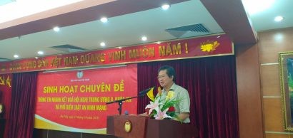 Đồng chí Lê Minh Tâm phát biểu ý kiến tại Hội nghị