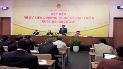 Quang cảnh buổi họp báo
