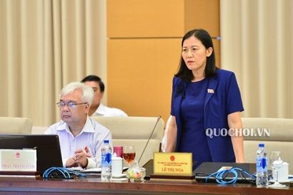 Chủ nhiệm Uỷ ban tư pháp Lê Thị Nga (Ảnh: Quochoi.vn)