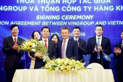  Mối quan hệ hợp tác chặt chẽ giữa hai doanh nghiệp nhằm phát triển thương hiệu Vietnam Airlines và Vingroup cũng như tăng sức cạnh tranh của sản phẩm dịch vụ