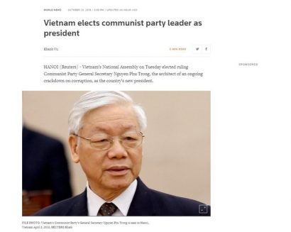  Bài viết của hãng thông tấn Reuters.