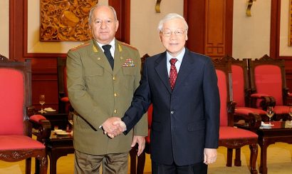 Tổng Bí thư, Chủ tịch nước Nguyễn Phú Trọng tiếp Bộ trưởng Các lực lượng vũ trang cách mạng Cuba