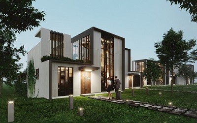 Thiết kế nhiệt đới với những khoảng xanh bao la của rừng cây và biển cả