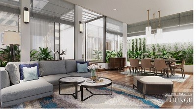 Nội thất trang nhã, tiện nghi cùng với màu xanh cây lá tạo nên không gian nghỉ dưỡng êm ái