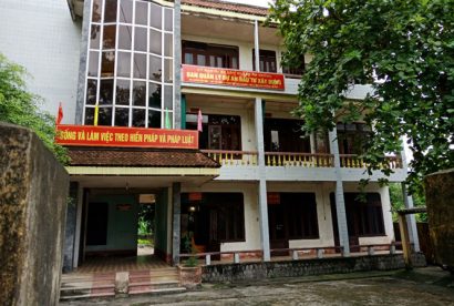 Trụ sở Ban quản lý dự án Hà Trung, nơi xảy ra vụ việc. Ảnh: Thanh Niên.