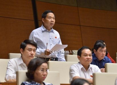  ĐBQH Đặng Thế Vinh góp ý tại hội trường (Ảnh: Quochoi.vn).