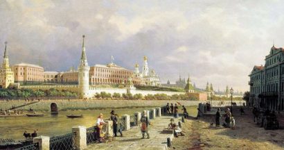  Điện Kremlin từng một thời màu trắng.