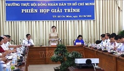 Phiên họp giải trình của HĐND TPHCM về công tác giải quyết khiếu nại vào sáng 5/10 /2018