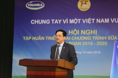 Ông Phạm Xuân Tiến - Phó Giám đốc Sở GD&ĐT Hà Nội phát biểu tại buổi tập huấn