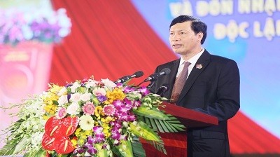 Ông Nguyễn Đức Long, Chủ tịch UBND tỉnh Quảng Ninh phát biểu tại lễ kỷ niệm 