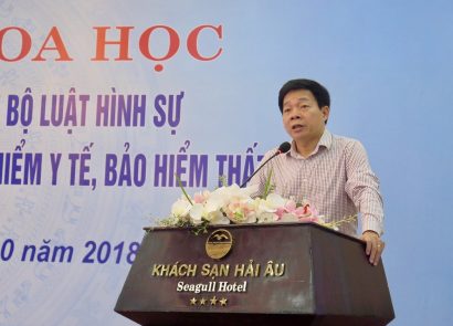 Phó Vụ trưởng Vụ Pháp luật Hình sự - Hành chính (Bộ Tư pháp) Trần Văn Dũng. (Ảnh: BHXH)