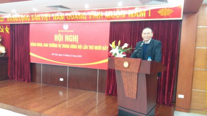  Đ/c Nguyễn Văn Quyền, Bí thư đảng đoàn, Chủ tịch Hội Luật gia Việt Nam phát biểu khai mạc hội nghị