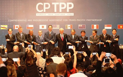  Đại diện 11 nước thành viên CPTPP ký kết Hiệp định vào tháng 3/2018