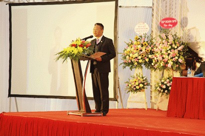  Ông Phạm Quốc Tuấn - Phó Tổng giám đốc Tập đoàn GFS phát biểu khai mạc Hội nghị